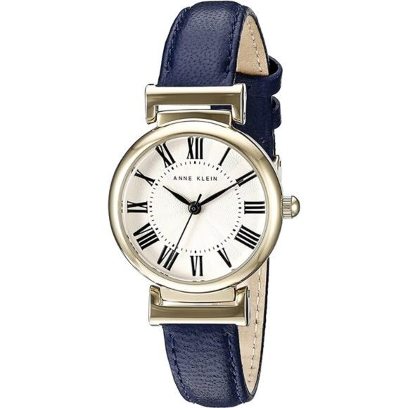 Anne Klein Women\'s Leather Strap Watch